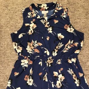 Loft Fit and Flare Stretch Waist Dress